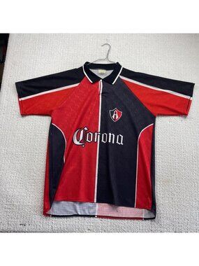 Atlas FC Esmir Home Jersey Estrella xCorona Sponsor Red Black Men's Read